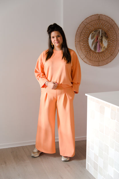 Soft elegance pullover orange