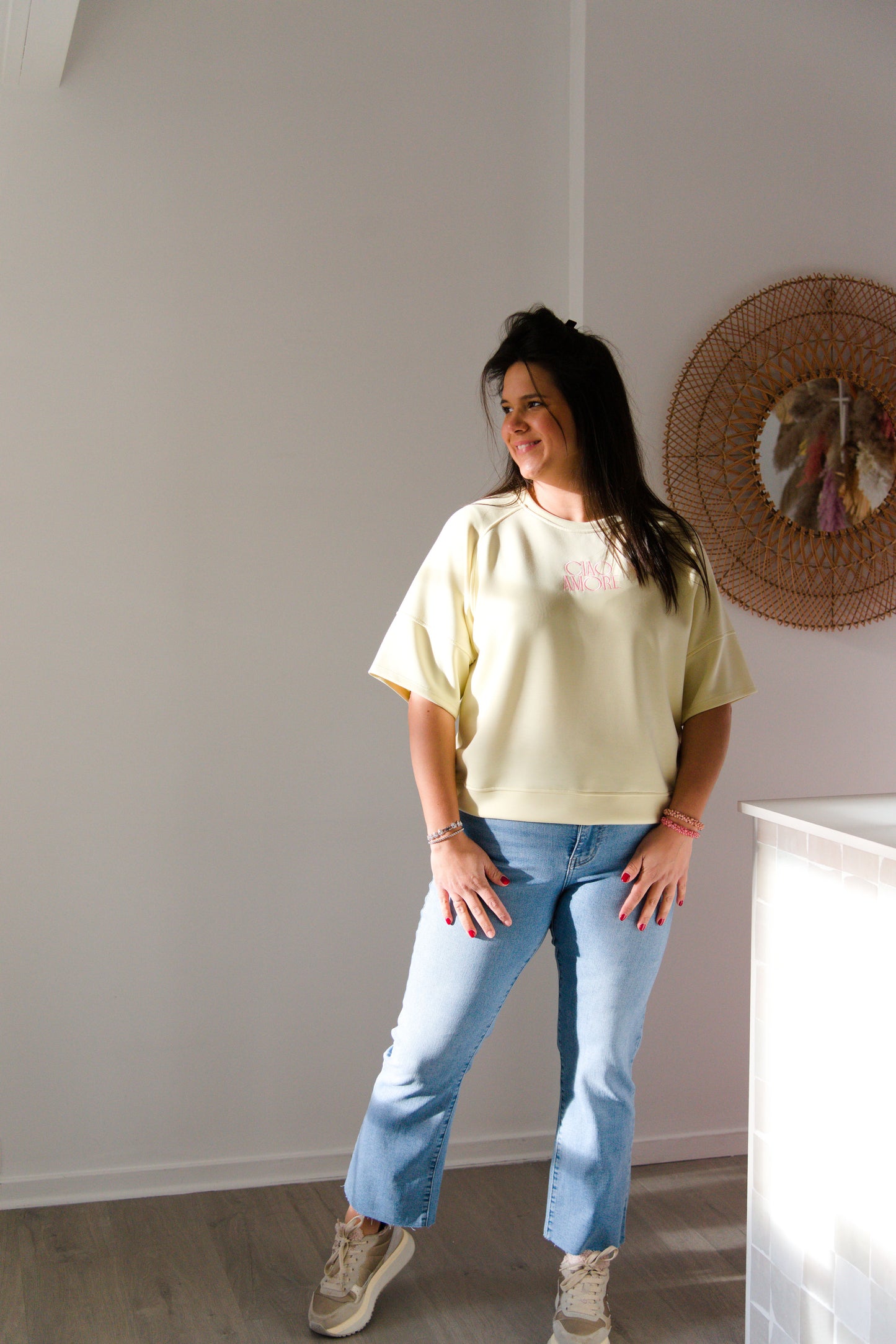 Ciao Bella shirt yellow