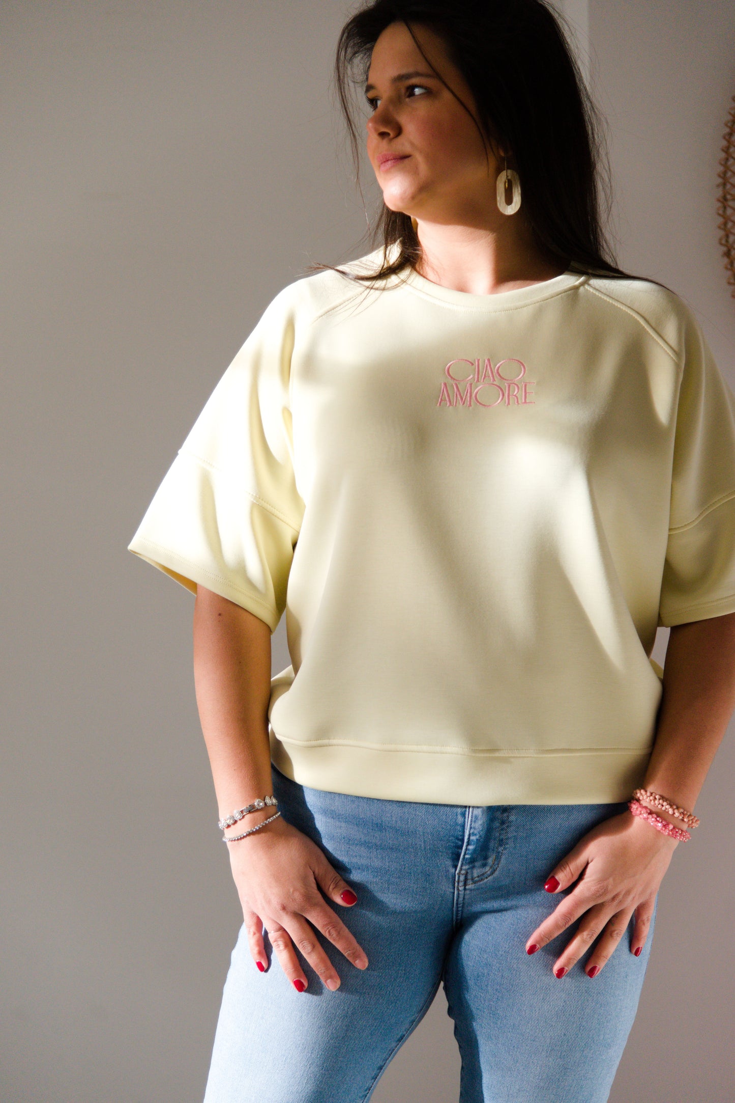 Ciao Bella shirt yellow