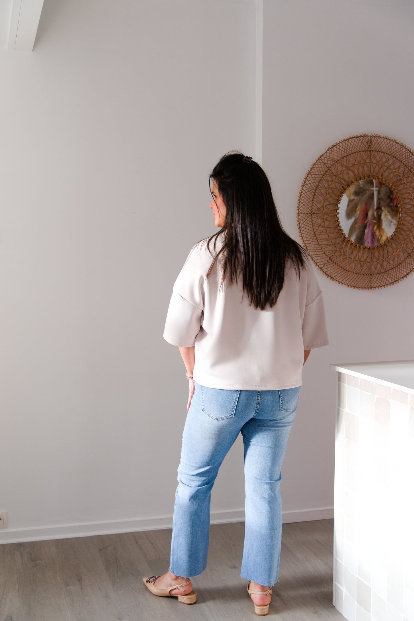 Soft elegance t-shirt nude