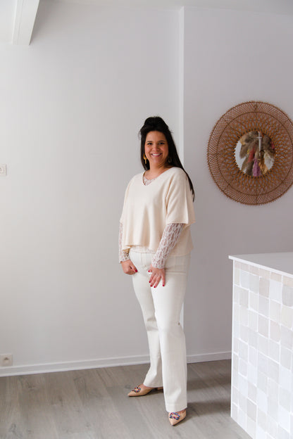 Soft essential shirt nude