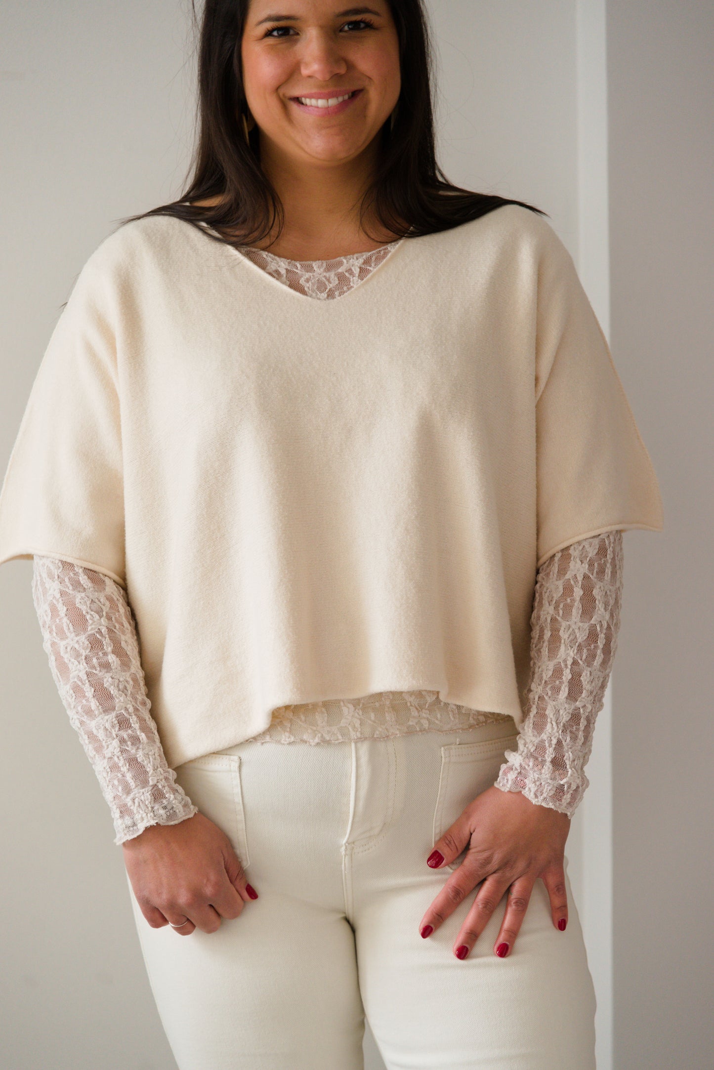 Soft essential shirt nude