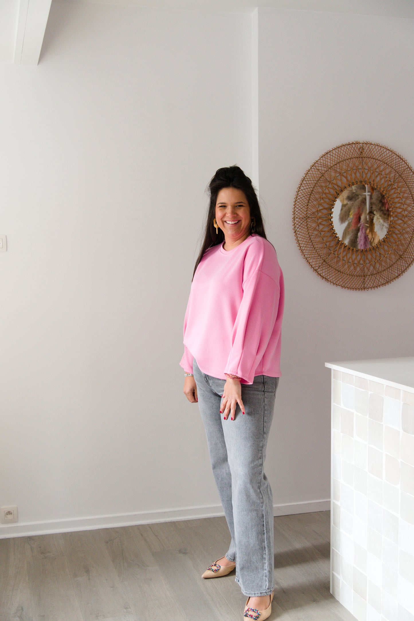 Soft elegance pullover pink