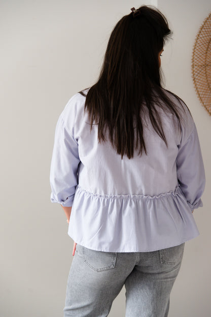 Charming stripes shirt red