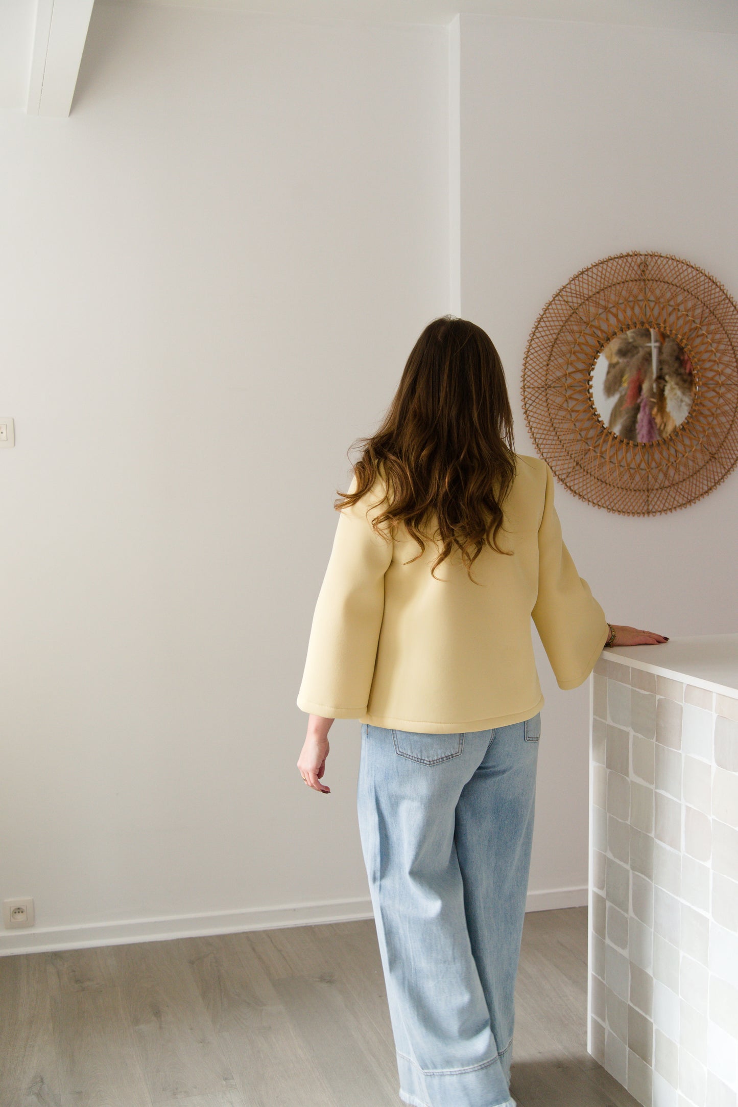 Chic & playful jacket yellow
