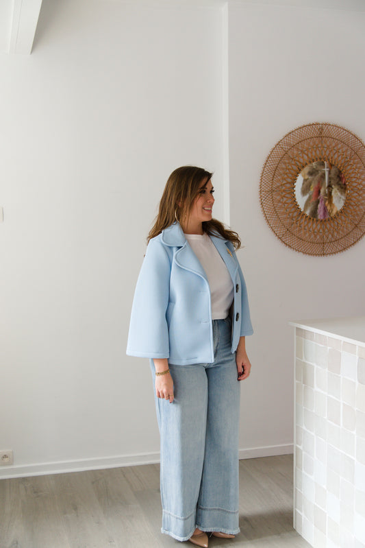 Chic & playful jacket blue
