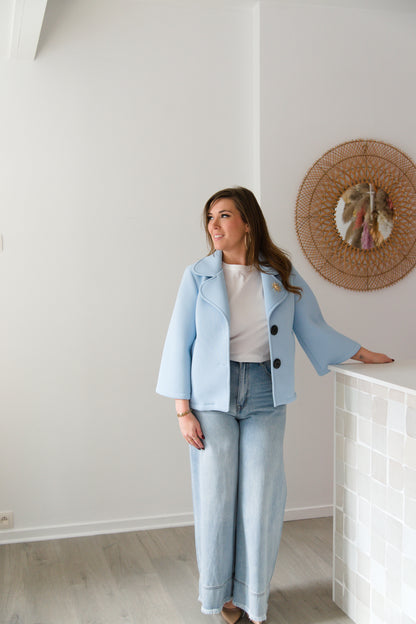 Chic & playful jacket blue