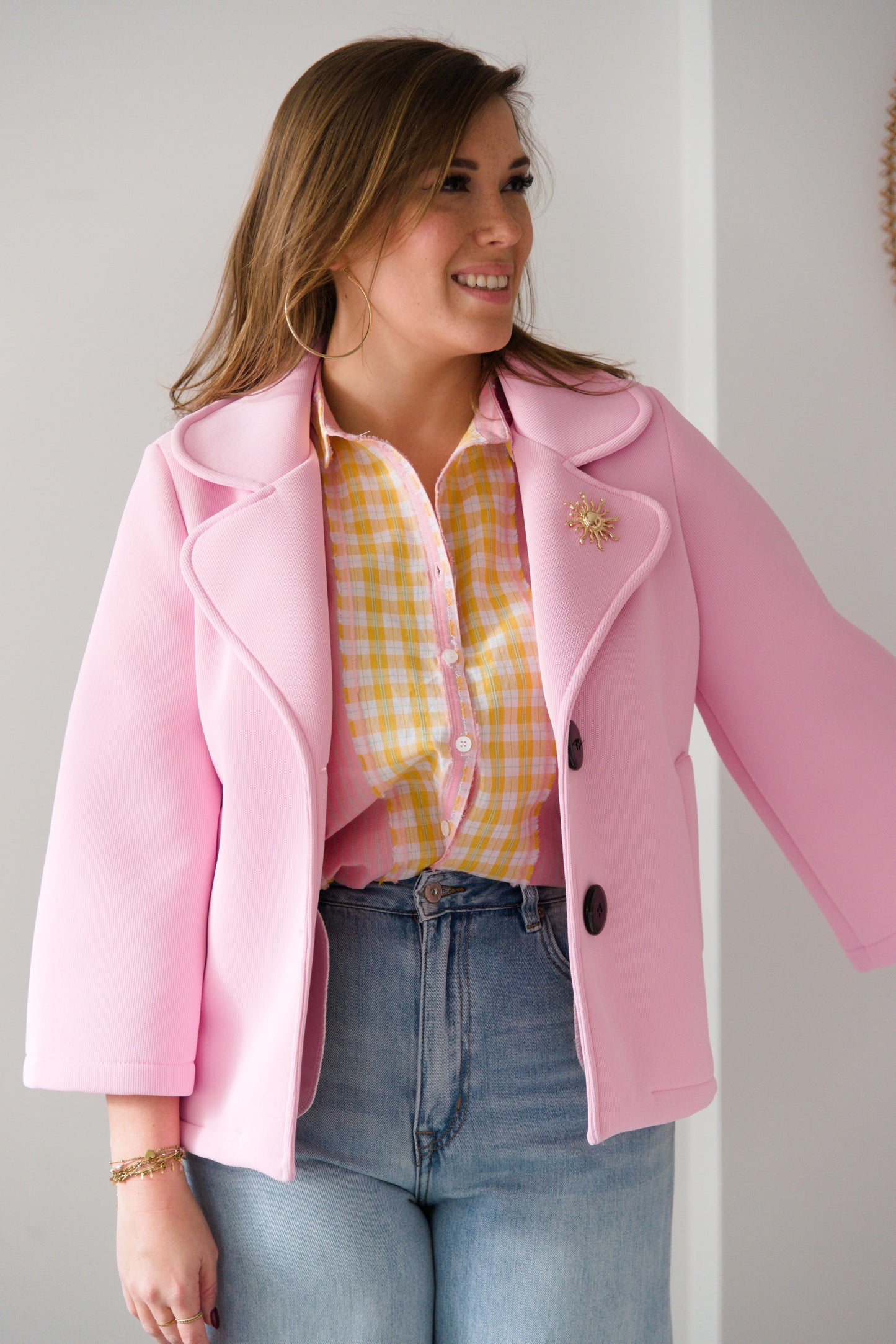 Chic & playful jacket pink