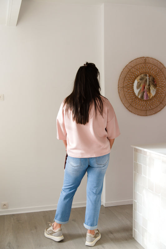 Soft elegance t-shirt old pink