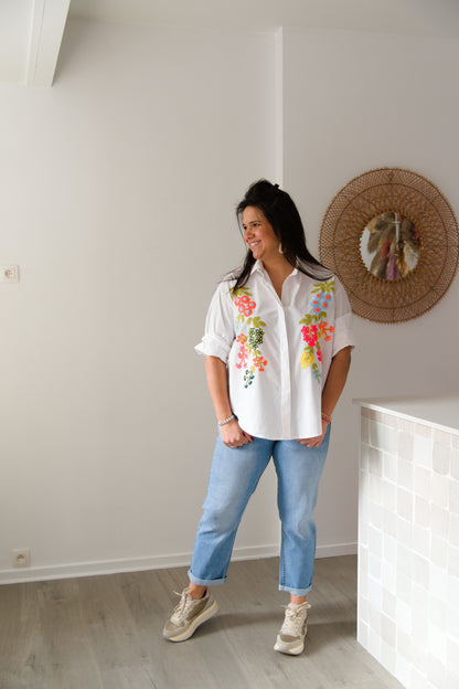 Flower flashy shirt